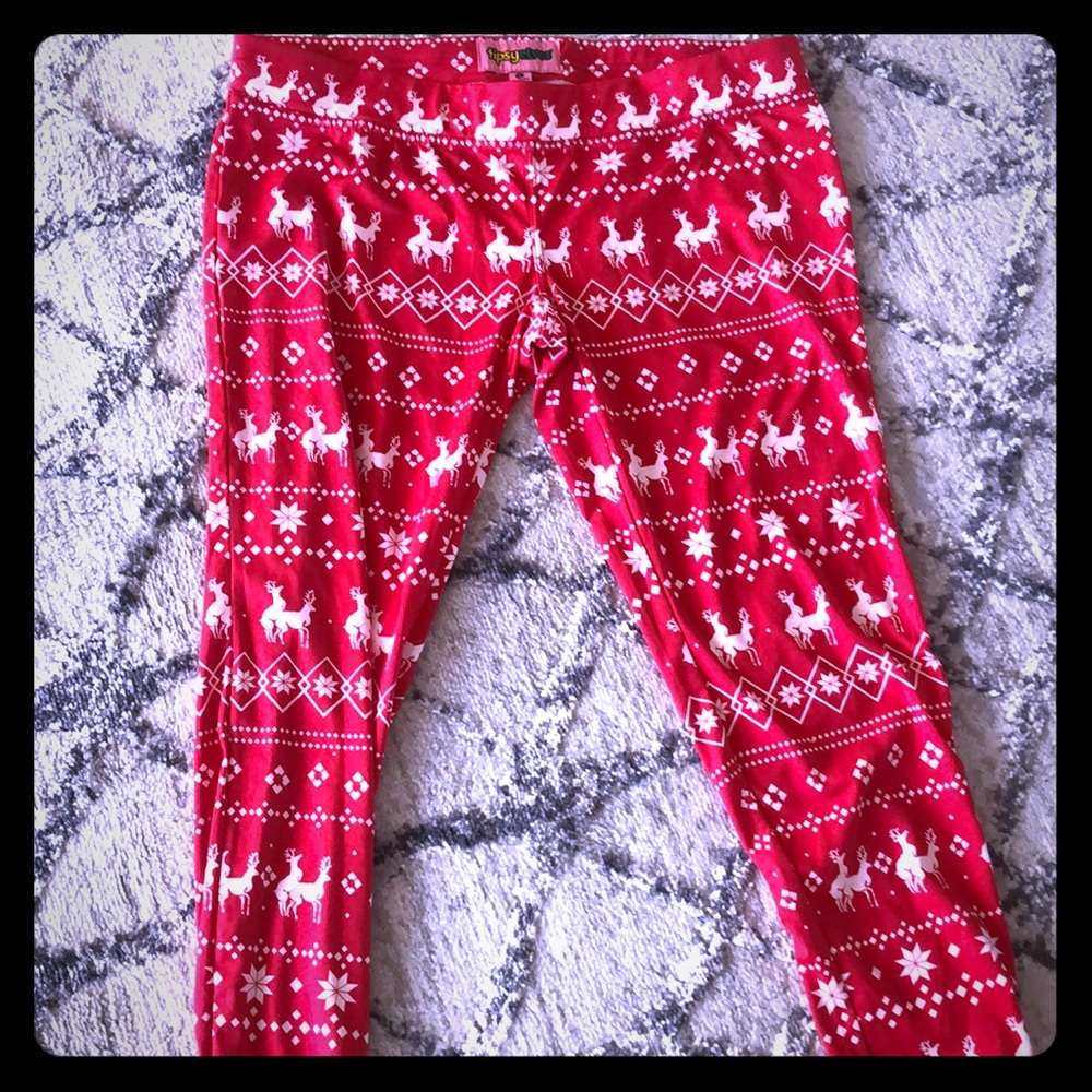 Xmas reindeer leggings
